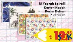 RHİNO 15 YAPRAKLI SPİRALLİ KARTON KAPAK RESİM DEFTERİ 25X35 CM indirimli fiyat RHİNO 15 YAPRAKLI SPİRALLİ KARTON KAPAK RESİM DEFTERİ 25X35 CM fiyat ve kampanya bilgisi
